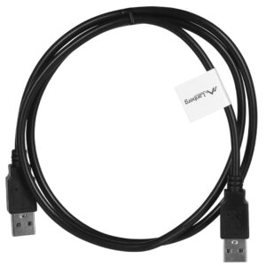 Lanberg CA-USBA-20CU-0010-BK USB kabelis 1m 2.0 USB A Juoda - Image 3