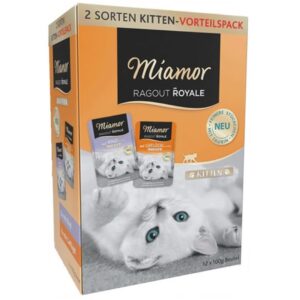 MIAMOR Ragout Royale Kitten Mix in jelly - šlapias kačių maistas - 12x100g