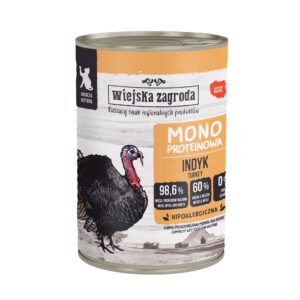WIEJSKA ZAGRODA Kitten Monoprotein Turkey - šlapias kačių maistas - 400g