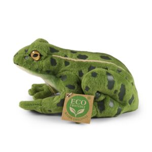 Rappa - Plush realistic green frog stuffed animal 19 cm Eco-Friendly - Image 3