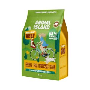 ANIMAL ISLAND Brilliant beef - sausas maistas šunims - 3kg