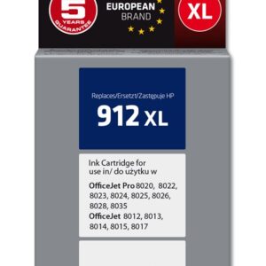 Activejet AH-912BRX rašalas HP spausdintuvams, pakaitinis HP 912XL 3YL84AE; Premium; 1100 puslapių; juodas