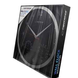 Esperanza Washington Juodas mechaninis sieninis laikrodis Apvalus Juodas - Image 2
