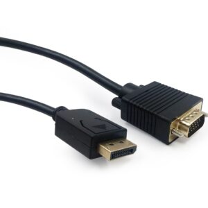 Gembird CCP-DPM-VGAM-6 vaizdo kabelio adapteris 1,8 m VGA (D-Sub) DisplayPort Juoda - Image 2