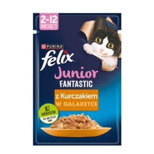Felix Fanstastic Junior - drėgnas kačių maistas - 85 g