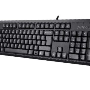 A4Tech KR-92 klaviatūra Universalus USB QWERTY Anglų Juoda - Image 3