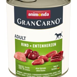 ANIMONDA GranCarno Adult Beef and duck hearts - šlapias maistas šunims - 400g