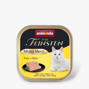 ANIMONDA Vom Feinsten Adult Mildes Menu Turkey with cheese - šlapias kačių maistas - 100g