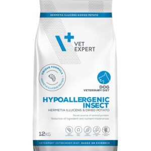 VET EXPERT Veterinary Diet Hypoallergenic Insect Dog - sausas šunų maistas - 12 kg