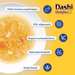 INABA CAT Dashi Delights Silky Broth Vištiena su Tunu ir Lašiša - skanėstas katėms - 40g - Image 3