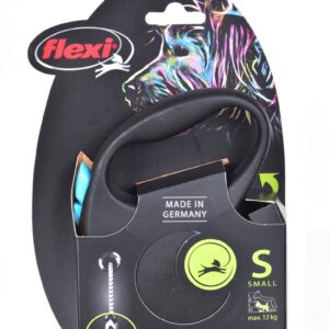 Flexi Black Design S 5 m Geltona Šuo Susitraukiantis pavadėlis - Image 3