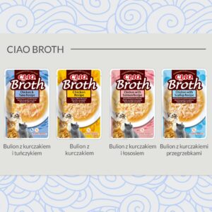 INABA Ciao Broth Chicken & Salmon - skanėstas katėms - 40g - Image 2