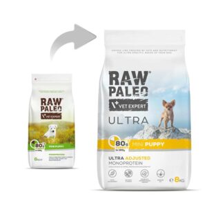 RAW PALEO Ultra Mini Puppy Turkey - sausas maistas šuniukams - 8 kg - Image 2