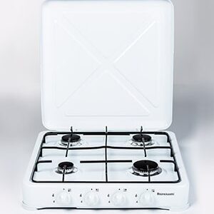 Ravanson K-04T viryklė Juoda, Balta Stalviršis Dujinė 4 zone(s)