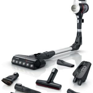 Bosch BSS711W siurblys-šluota / elektrinė šluota Dulkių siurbliui šluotai Baterija Sausa Bemaišis 0,3 L Juoda, Sidabras, Balta