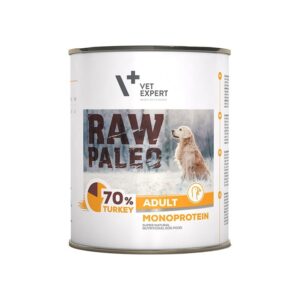 RAW PALEO Adult Monoprotein Turkey - šlapias šunų maistas - 800 g