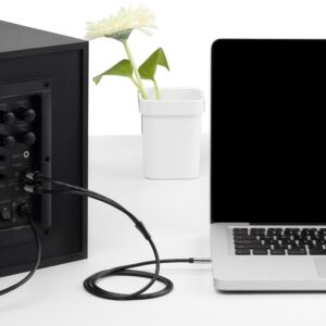 Vention BCFBF garso kabelis 1 m 3.5mm 2 x RCA Aliuminis, Juoda - Image 3