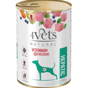 4VETS Natural Hepatic Dog  - drėgnas ėdalas šunims - 400 g