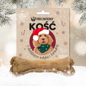 PAKA ZWIERZAKA Bone with turkey and cranberries 12cm - skanėstas šuniui - 55g - Image 2