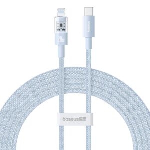 Baseus Gem USB-C ir iP greitojo įkrovimo kabelis 2 m 20 W Mėlyna