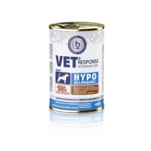 VET RESPONSE Hypoallergenic Duck - drėgnas ėdalas šunims - 400g