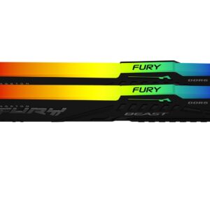 Kingston Technology FURY Beast RGB atminties modulis 16 GB 2 x 8 GB DDR5 6000 MT/s 288-pin DIMM - Image 2