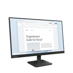 Lenovo L24-4e kompiuterio monitorius 60,5 cm (23.8") 1920 x 1080 pikseliai „Full HD“ LCD Juoda - Image 2