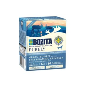 BOZITA Purely Paté Duoprotein Beef and reindeer - drėgnas ėdalas šunims - 370g
