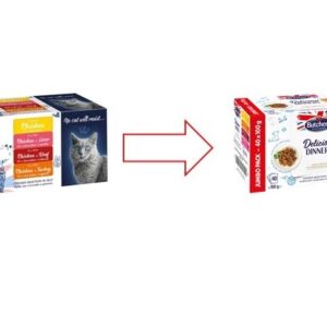 BUTCHER'S Delicious Dinners Jumbo Pack - drėgno kačių ėdalo - 4 x 100g - Image 2