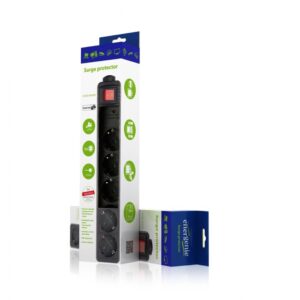 Gembird SPG5-C-10 viršįtampių ribotuvas Juoda 5 AC išvestis(ys / čių) 250 V 3 m - Image 2