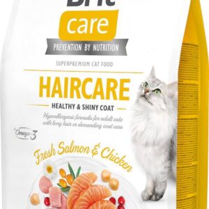 BRIT Care Cat Grain-Free Haircare - sausas kačių maistas - 2 kg