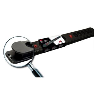 10 kištukinių elektros lizdų lizdas su 2 ineter jungikliais MCE10 Maclean - Image 3