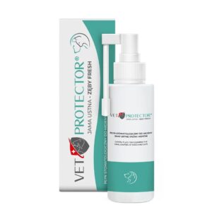 JM SANTE Vet Protector Fresh - dantų skystis burnos higienai šunims ir katėms – 100 ml