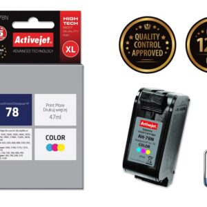 Activejet AH-78N rašalas (pakaitinis HP 78 C6578D; Supreme; 47 ml; spalvotas) - Image 2