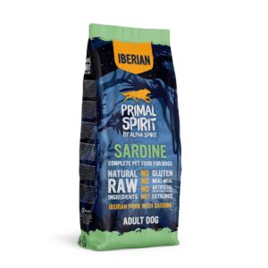 PRIMAL SPIRIT Iberian Sardine – pusiau drėgnas šunų maistas – 12 kg