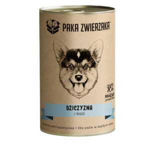 PAKA ZWIERZAKA Game and salmon - drėgnas ėdalas šunims - 400g