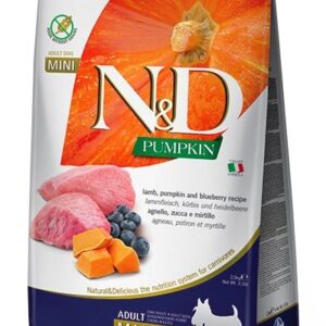 FARMINA N&D GF PUMPKIN DOG LAMB&BLUEBERRY ADULT MINI 7kg