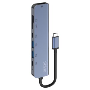 Savio AK-82 sąsajos šakotuvas C tipo USB 5000 Mbit/ai Juoda