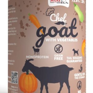 SYTA MICHA Chef Goat with vegetables - šlapias maistas šunims - 400g