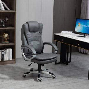 Activejet šildoma biuro kėdė su masažu YK7304 pilka