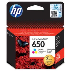 HP 650 originalus mėlynas, violetinis, geltonas 1 vnt.