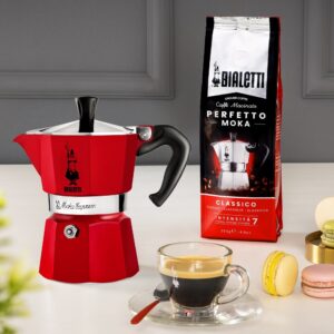 Bialetti Moka Express Mokos gaminimo indas Raudona