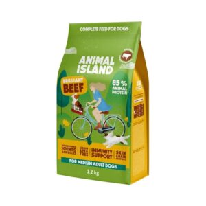 ANIMAL ISLAND Brilliant beef - sausas maistas šunims - 12kg