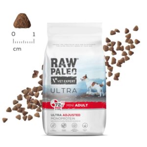 VET EXPERT RAW PALEO Ultra Mini Adult Beef - sausas šunų maistas - 8 kg - Image 3