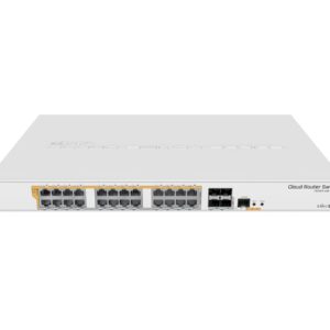 MikroTik CRS328-24P-4S+RM 28P PoE (PoE+ 24) 10G valdomas gigabitinis komutatorius