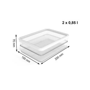ROTHO Rondo Loft - maisto laikymo indas  - 2 x 0,85l - Image 3