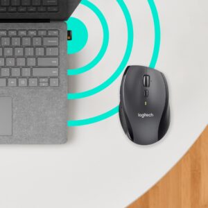 Logitech Customizable Mouse M705 kompiuterio pelė Biuras Dešinės rankos Radijo dažnio belaidė Optinis 1000 DPI