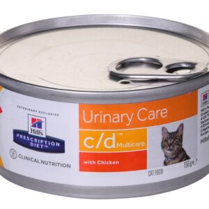 HILL'S PRESCRIPTION DIET Feline c/d Multicare Šlapias kačių maistas Viščiukas 156 g