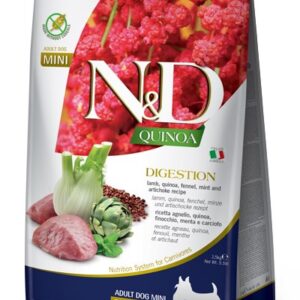 FARMINA N&D N&D Quinoa Digestion Lamb Mini Adult - Sausas maistas šunims - 800g