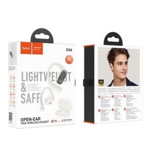 Hoco EA6 Ausinės belaidės atviros ausinės Bluetooth ryšys / muzika Balta - Image 3